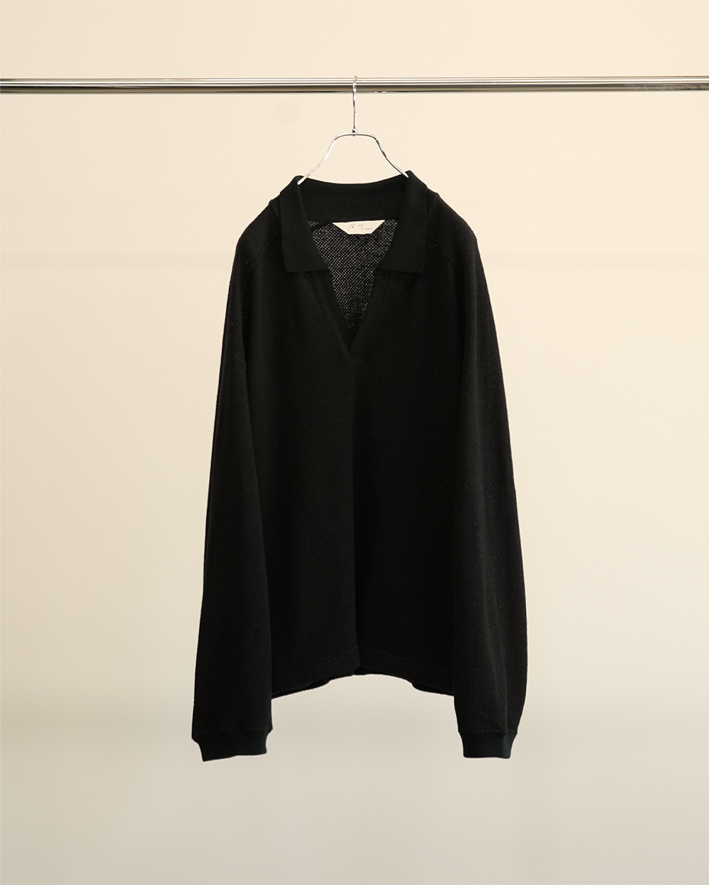 [ANCELLM] S/C SKIPPER PULLOVER - BLACK