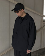 Load image into Gallery viewer, [blurhms] WOOL VOILE GUSSET PKT SHIRT - HEATHERCHARCOAL
