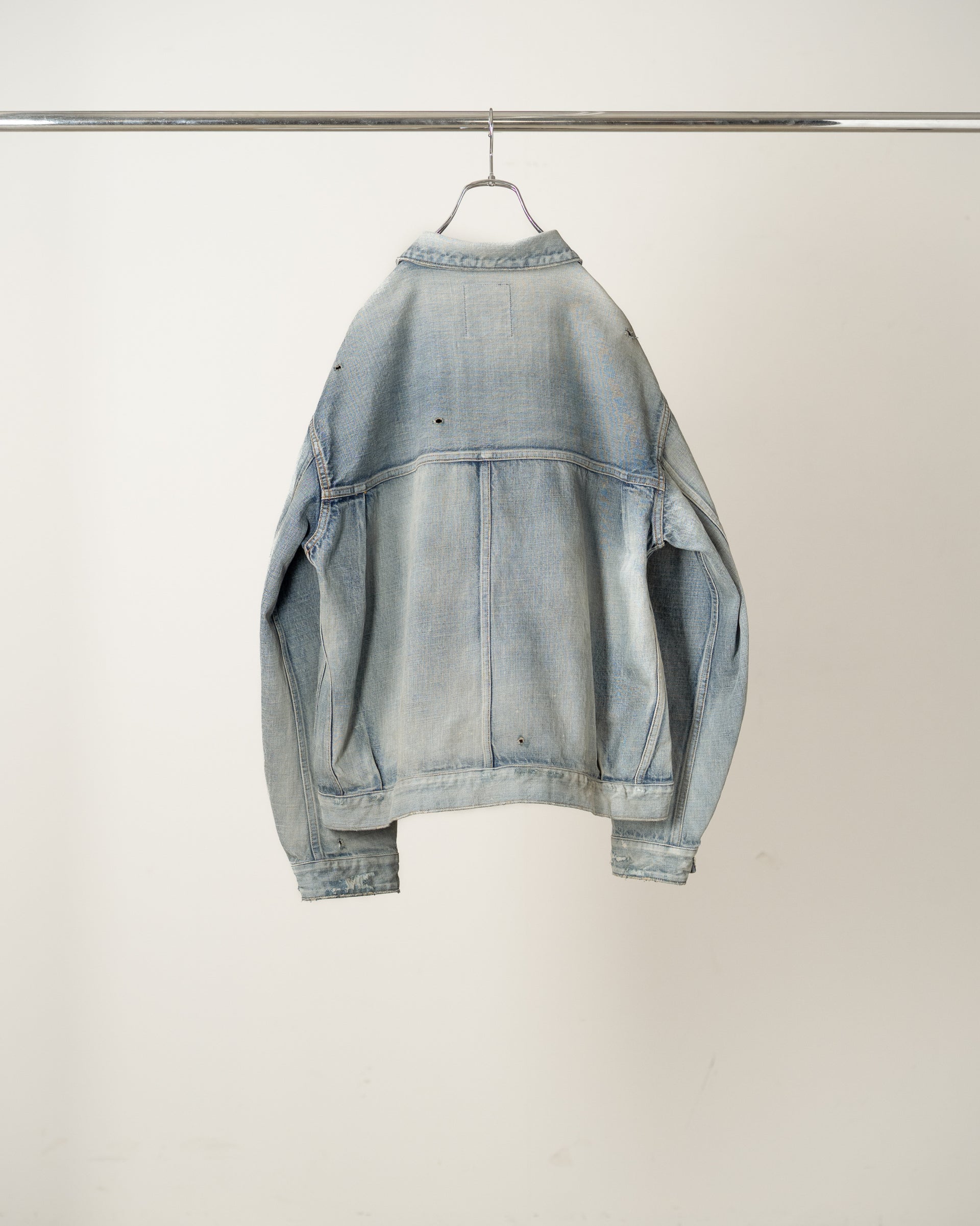 【ANCELLM】TYPE-1 AGING DENIM JACKET - L.INDIGO