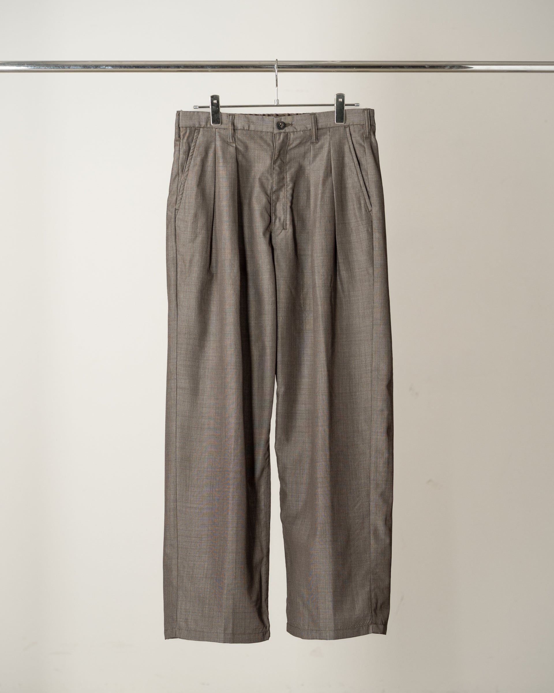 【ANCELLM】HAKEME WIDE SLACKS - BROWN