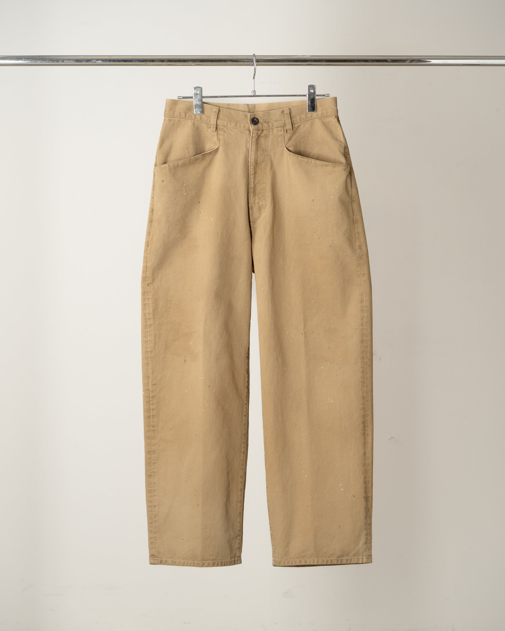 【ANCELLM】AGING CHINO SLACKS - BEIGE