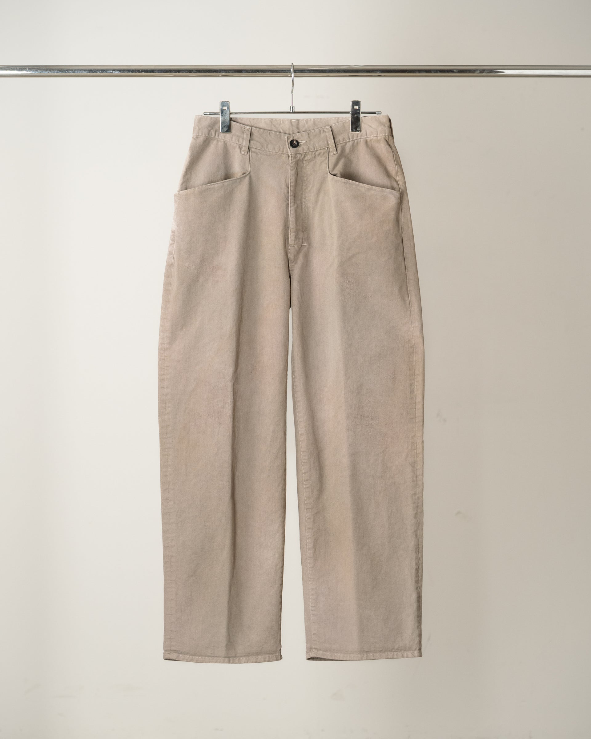 【ANCELLM】AGING CHINO SLACKS - GRAY