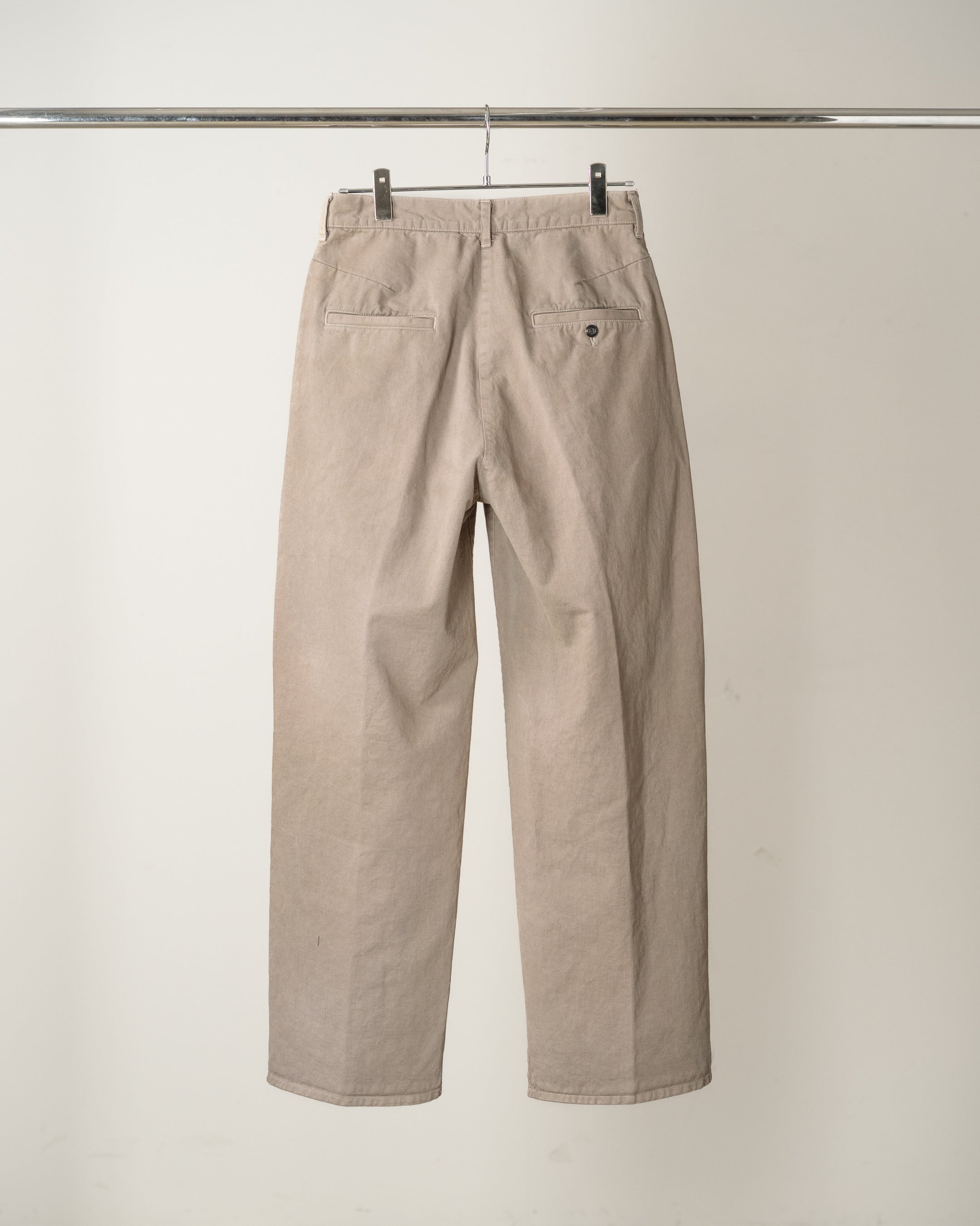 ANCELLM】AGING CHINO SLACKS - GRAY