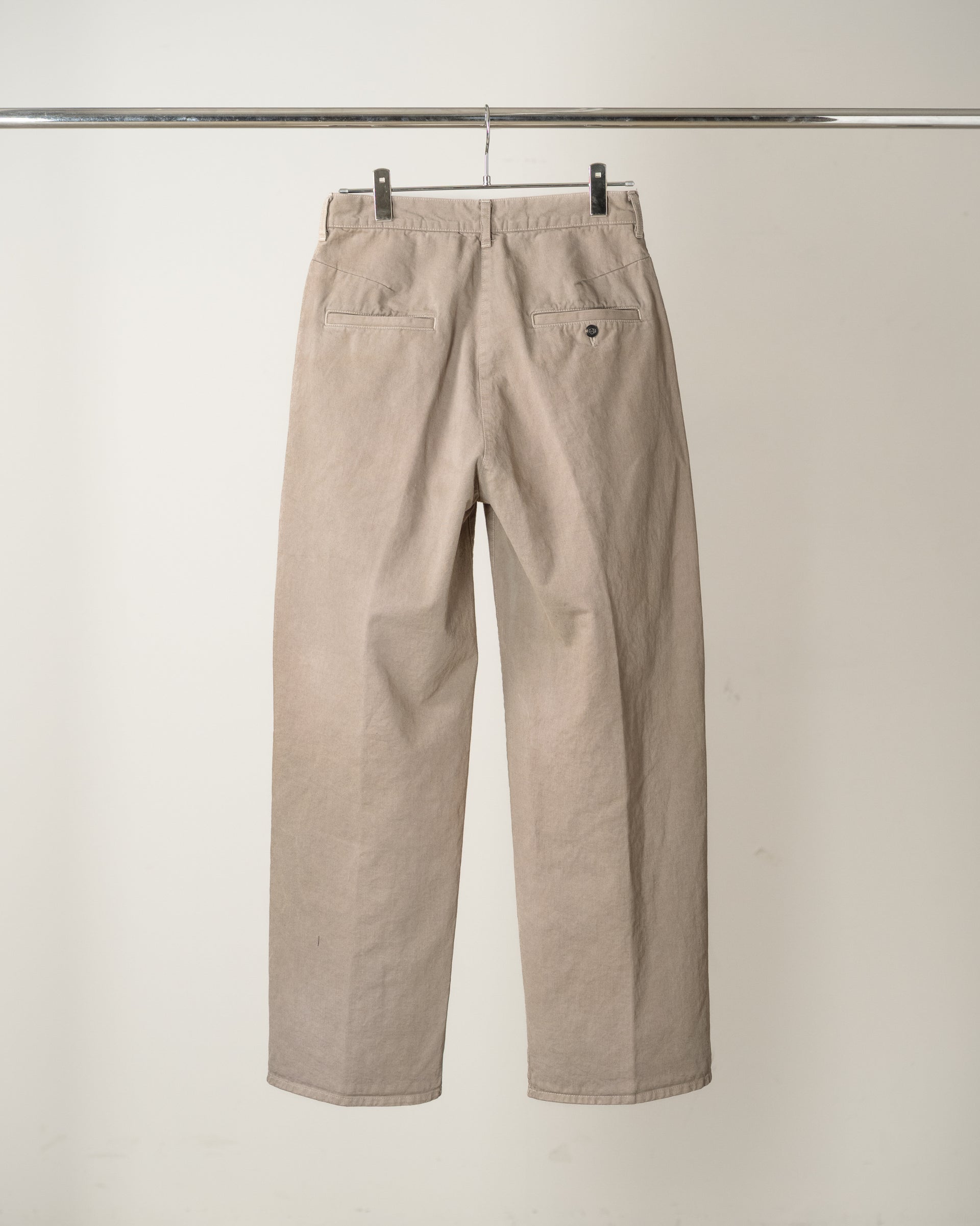 【ANCELLM】AGING CHINO SLACKS - GRAY