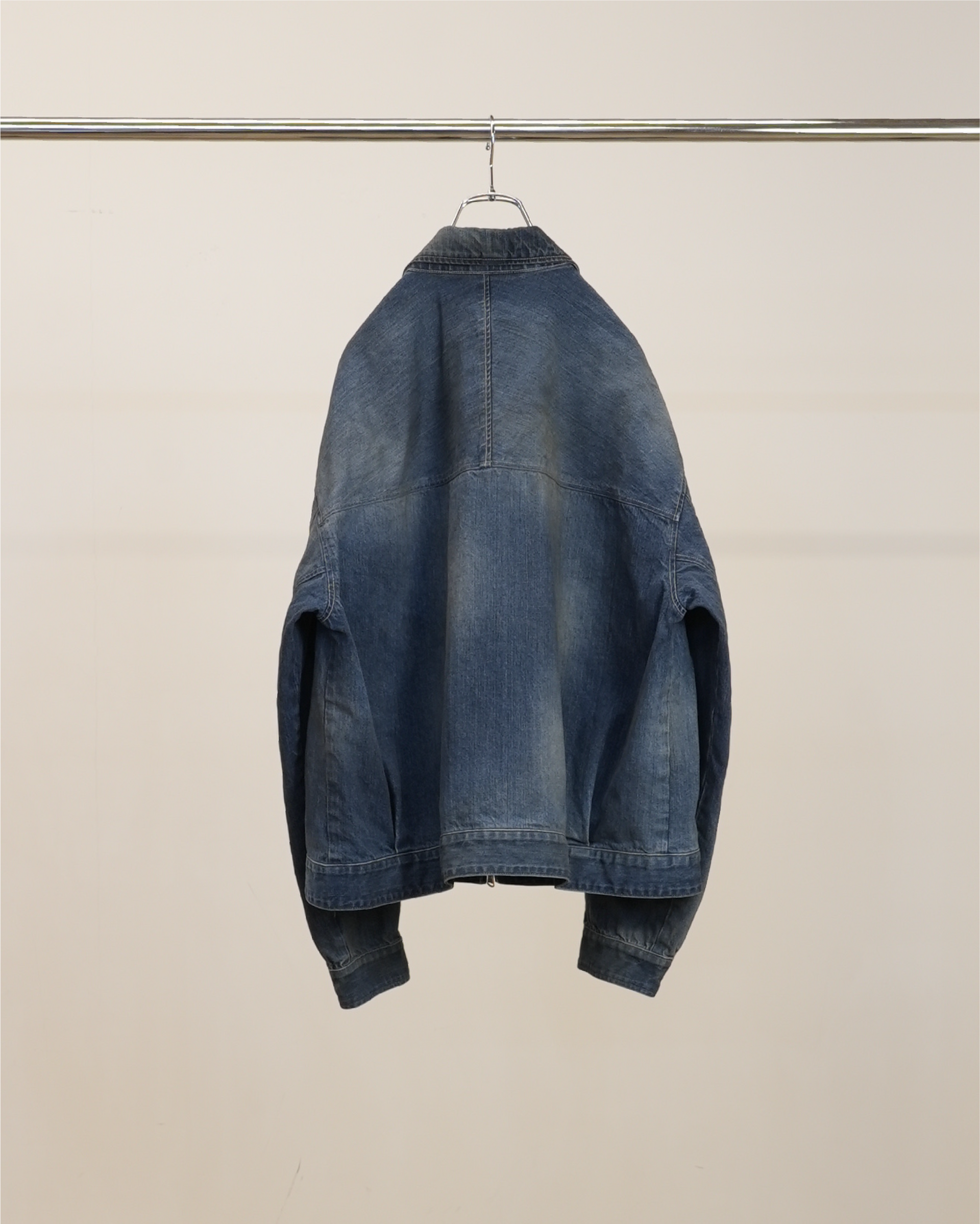 【ANCELLM】DENIM ZIPUP JACKET - INDIGO