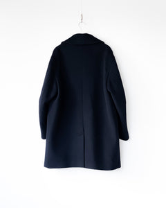 【blurhms】WOOL CASHMERE PEA COAT - BLACKNAVY