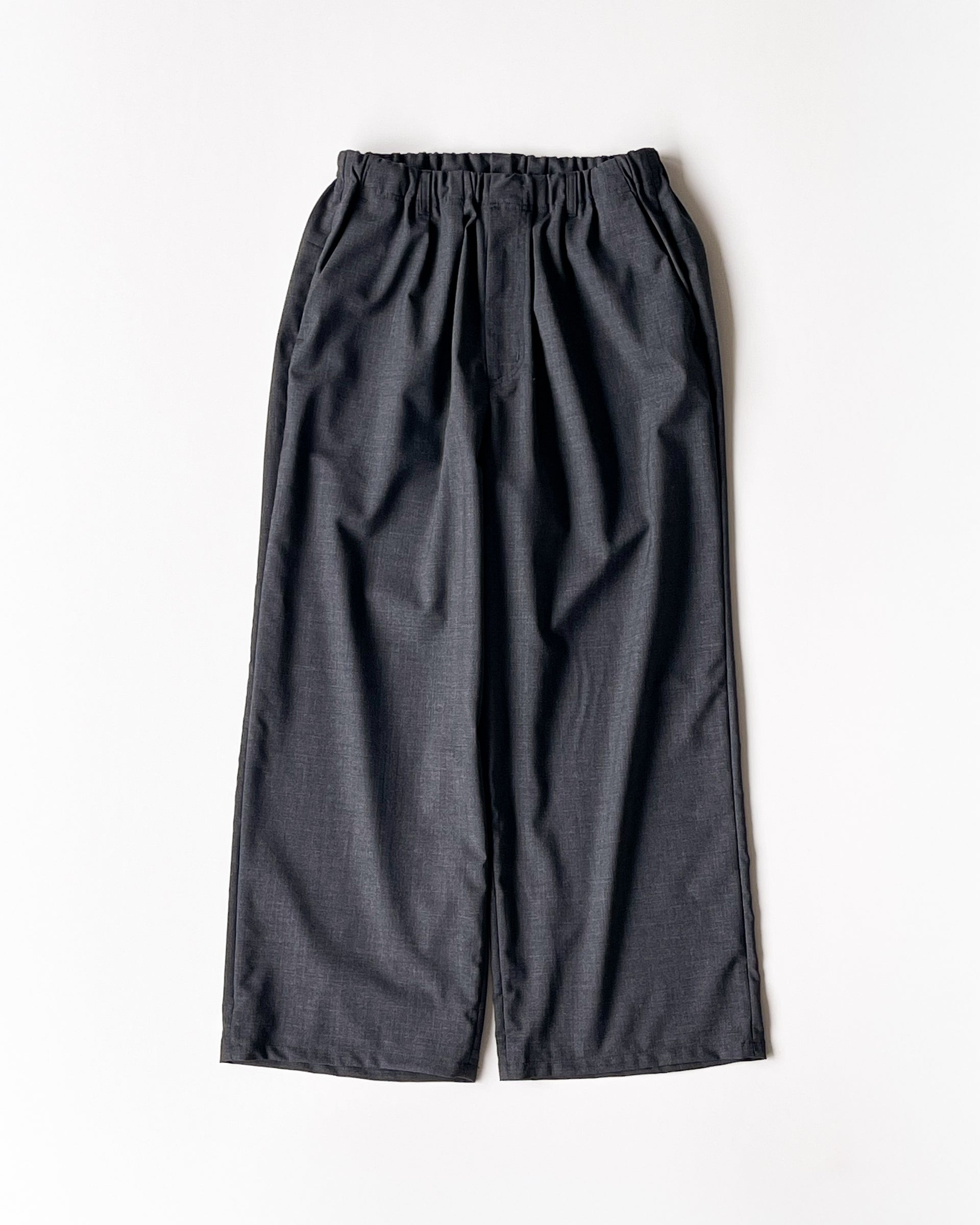 【Présente】COMFY SUMMER SLACKS “WOOL” - GRAY