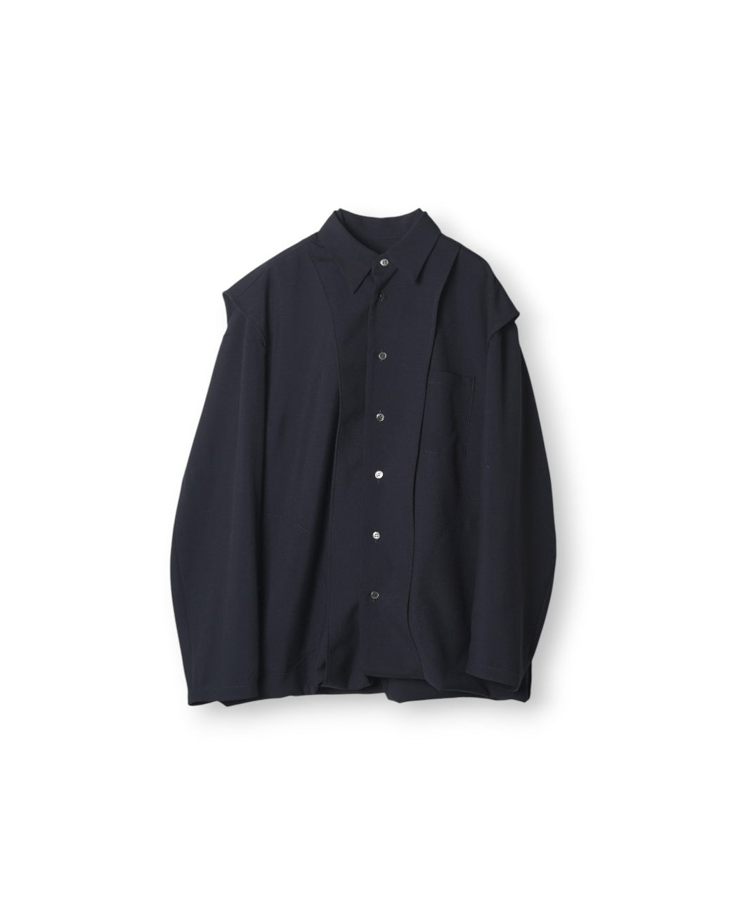 【REFOMED】TRANSITION SHIRT JACKET - NAVY