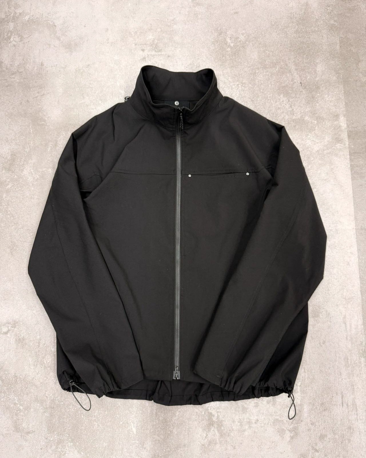 【PASTOR NOVA】FOLD ZIP SHIRT - BLACK