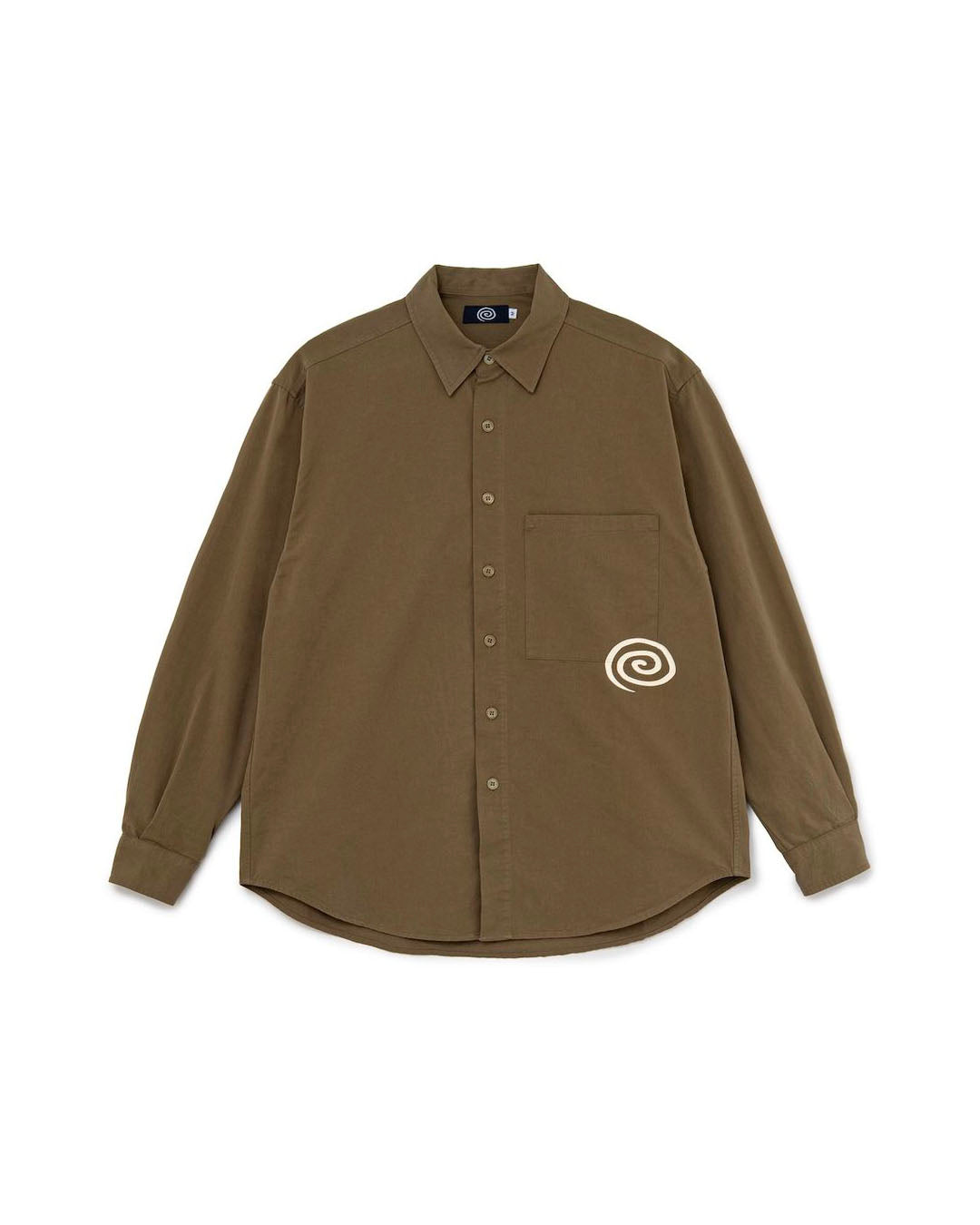 【SOL】COTTON TWILL SHIRT - OLIVE