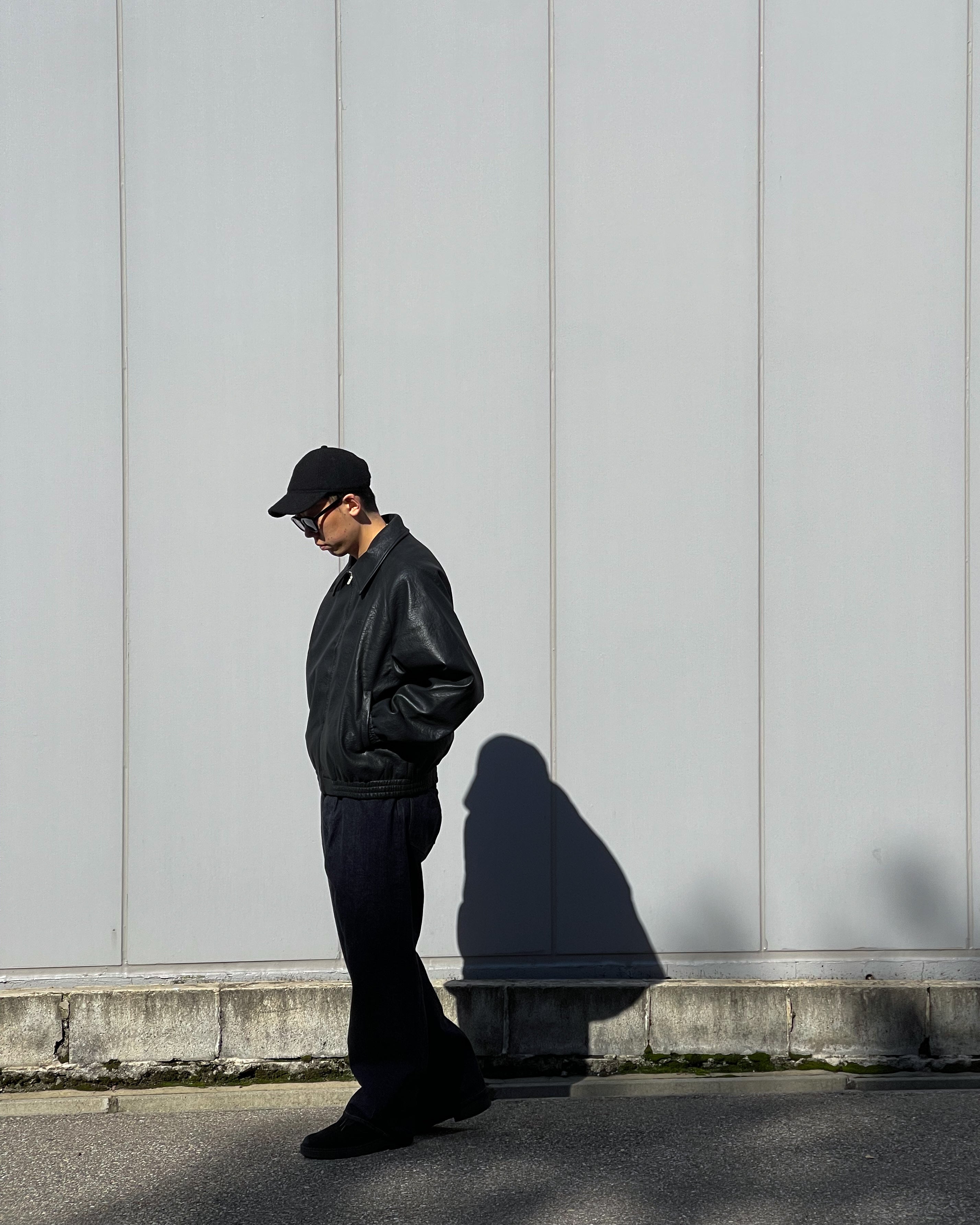 ARTE ANTWERP】BASIC LEATHER JACKET - BLACK