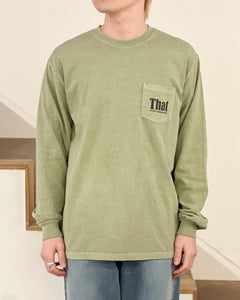【THISISNEVERTHAT】THAT POCKET L/S TEE - OLIVE