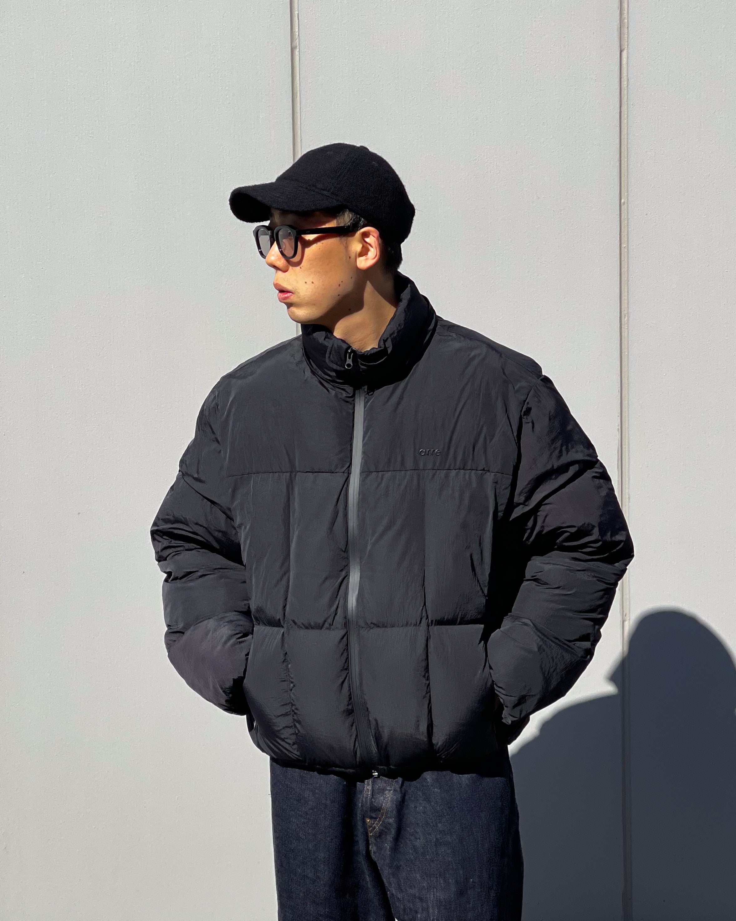 ARTE ANTWERP】SPECIAL CUTS PUFFER JACKET - BLACK