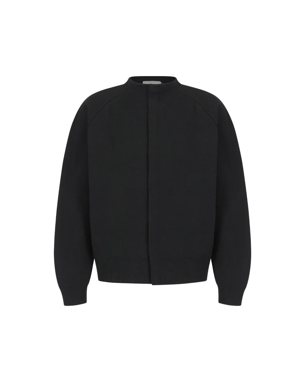 【AMOMENTO】ROUNDED SLEEVE CARDIGAN - BLACK