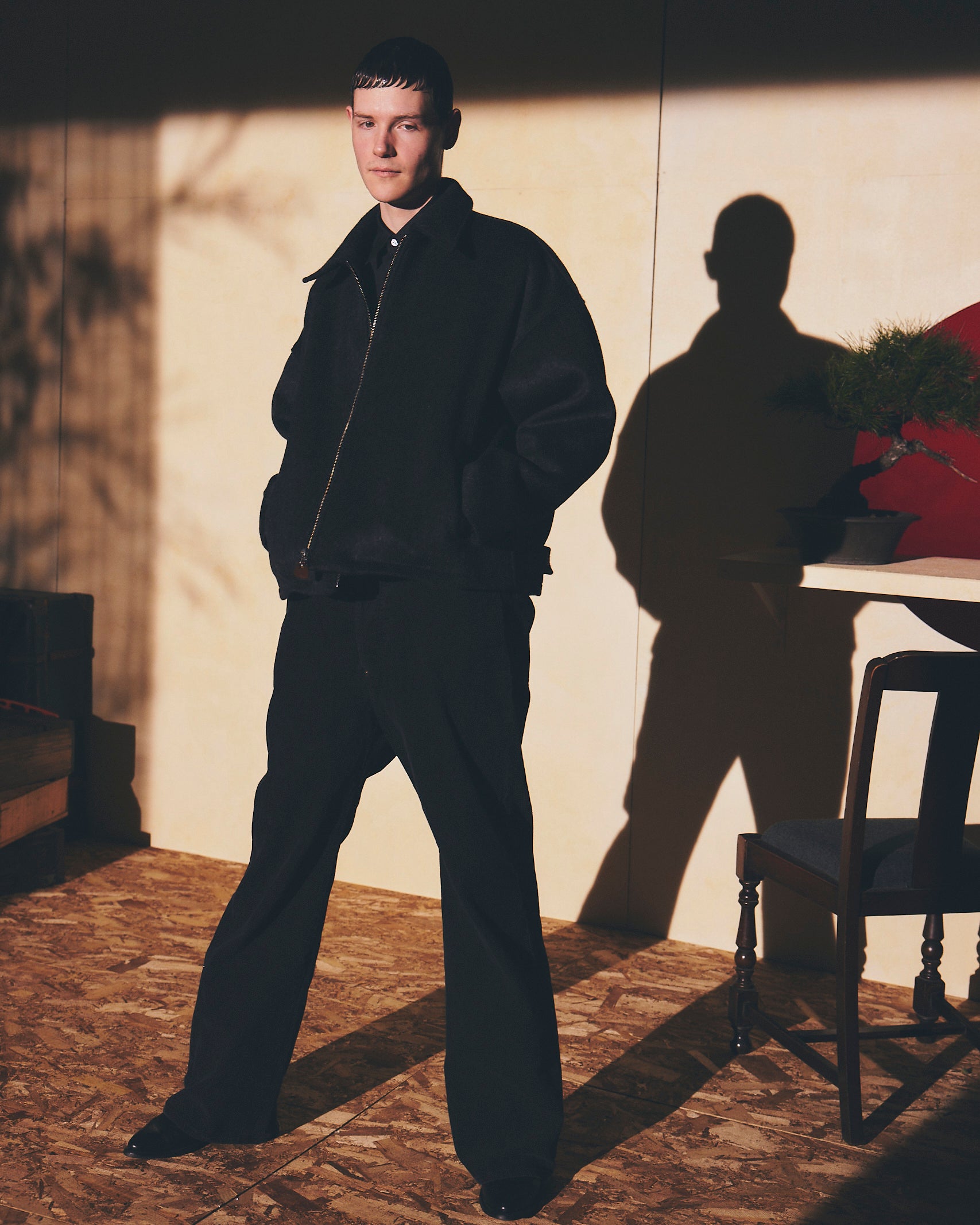 REFOMED】FORMAN WOOL JACKET - BLACK