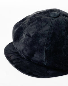【KIJIMA TAKAYUKI】GOAT SUEDE CASQUETTE - BLACK