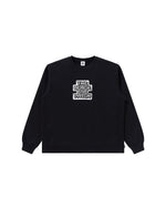 Load image into Gallery viewer, [BLACKEYEPATCH] KANJI LABEL TYPEFACE CREW SWEAT - BLACK
