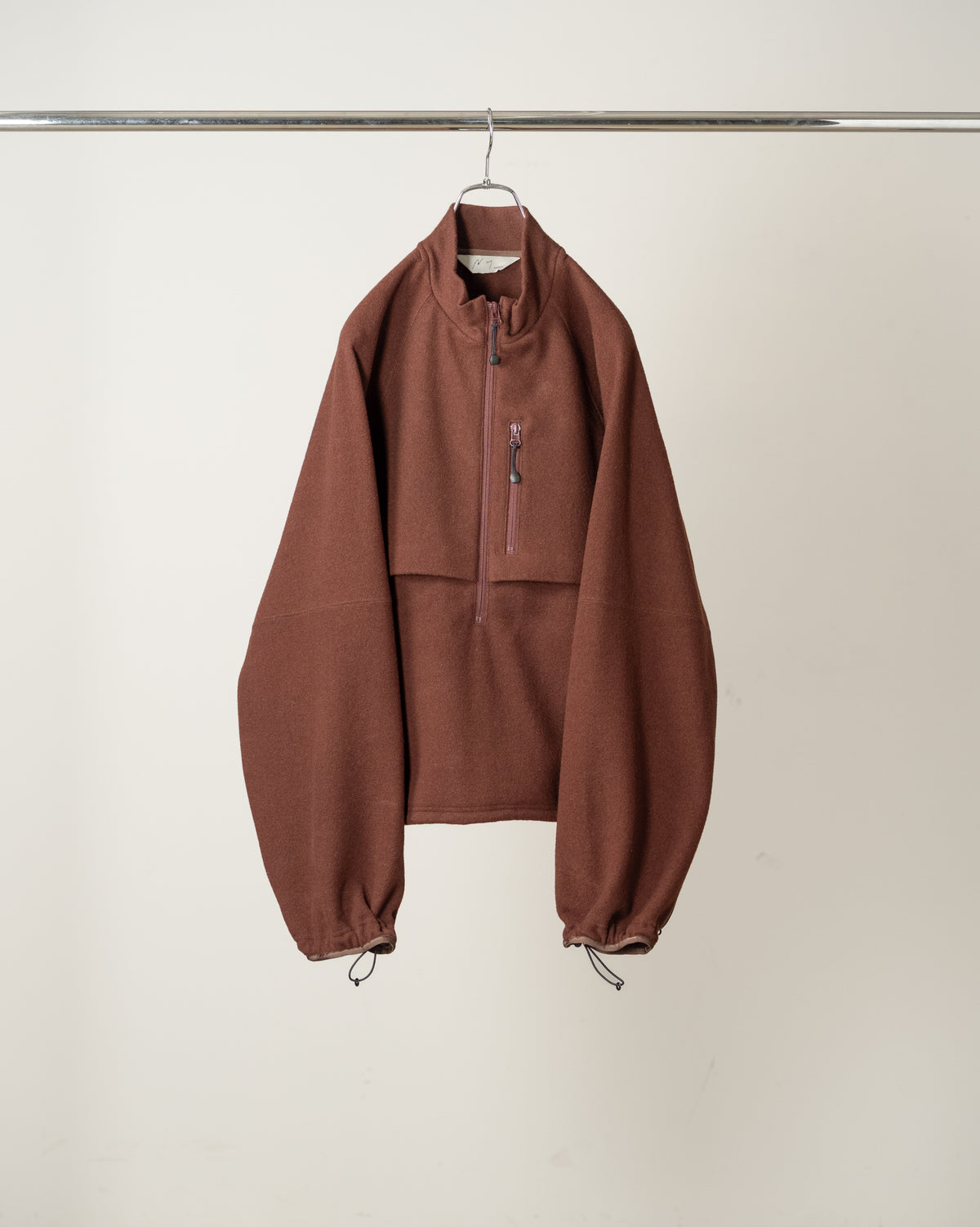 [ANCELLM] W/CA FLEECE BLOUSON - MARRON
