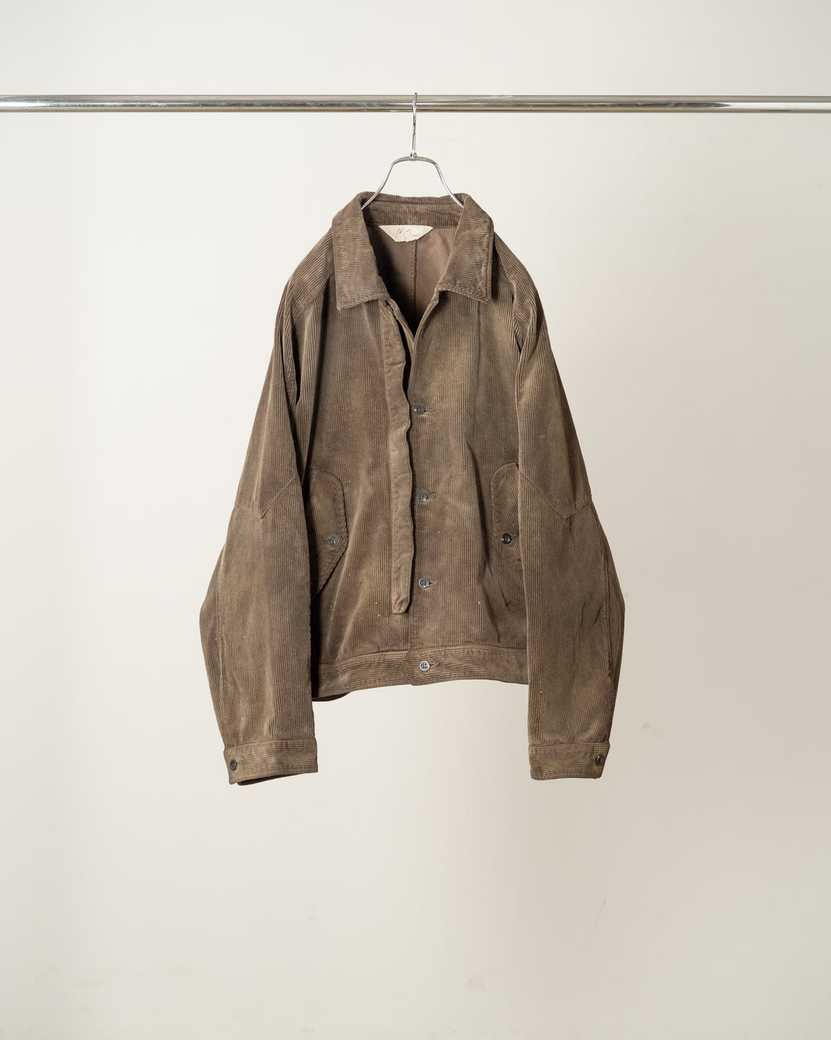 【ANCELLM】AGING CORDUROY JACKET - BROWN