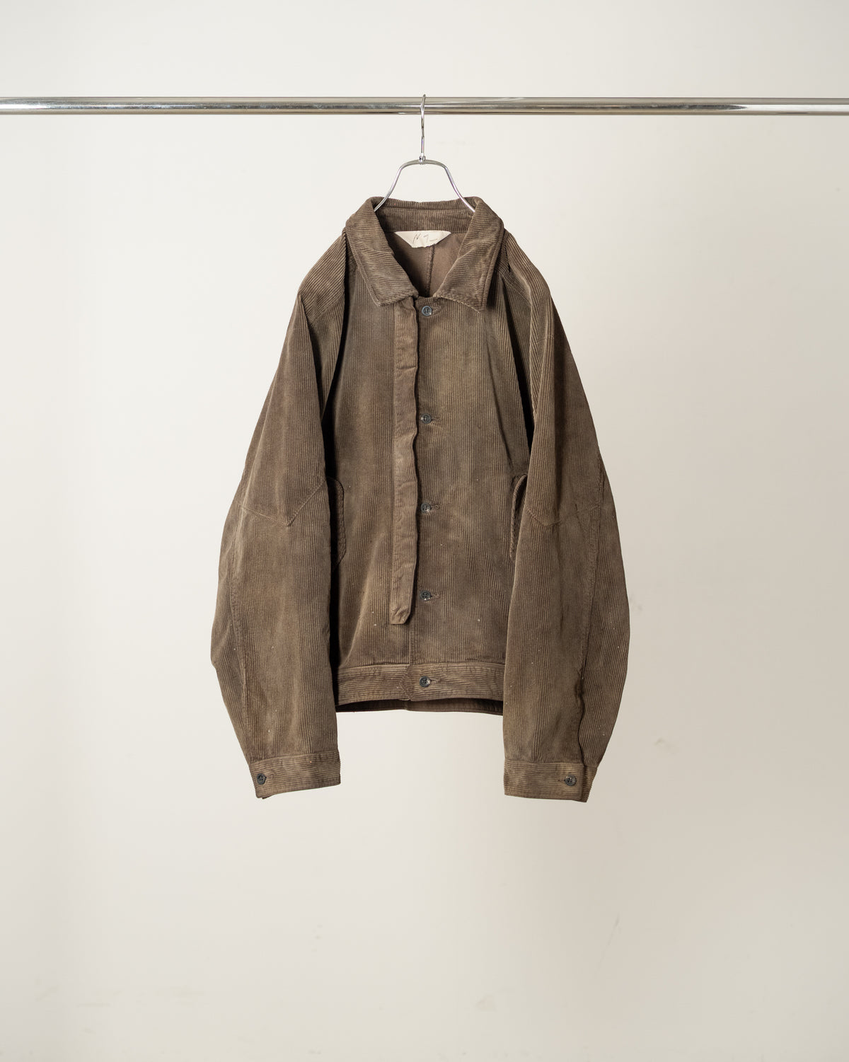 【ANCELLM】AGING CORDUROY JACKET - BROWN