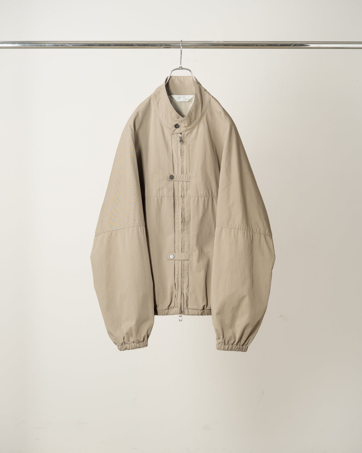 【ANCELLM】AGING KIMONO BLOUSON - KHAKI BEIGE