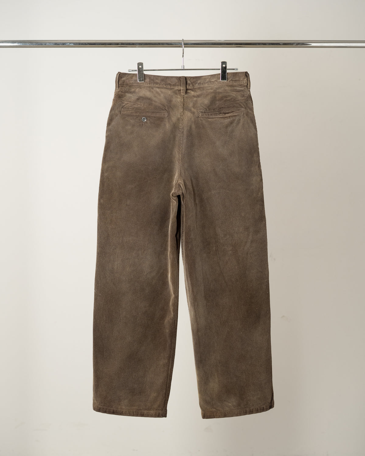 【ANCELLM】AGING CORDUROY BAKER PANTS - BROWN