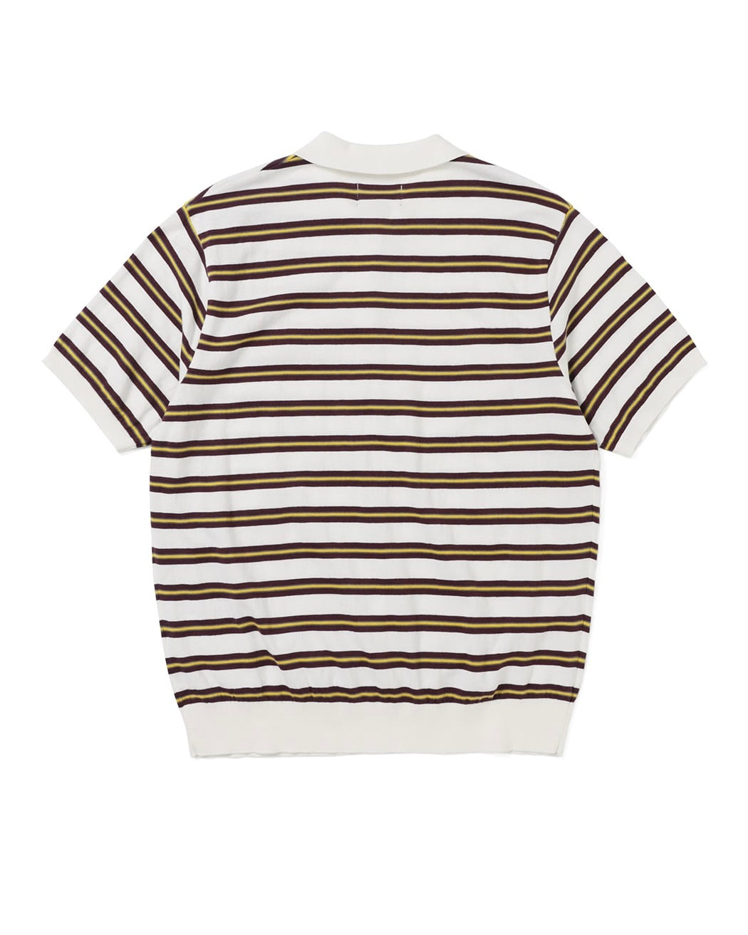 [THISISNEVERTHAT] STRIPED KNIT POLO - IVORY