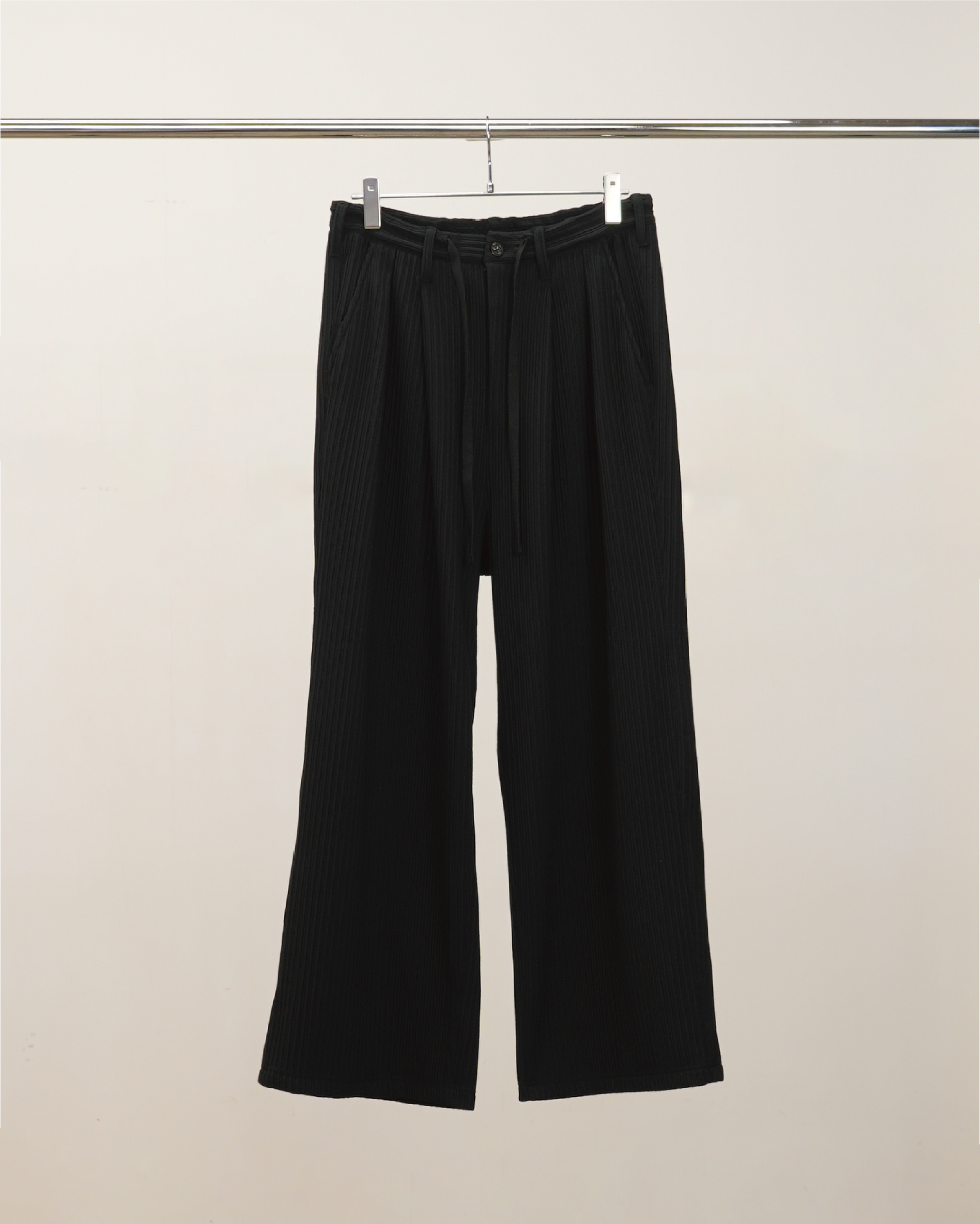 【ANCELLM】WIDE EASY PANTS - BLACK