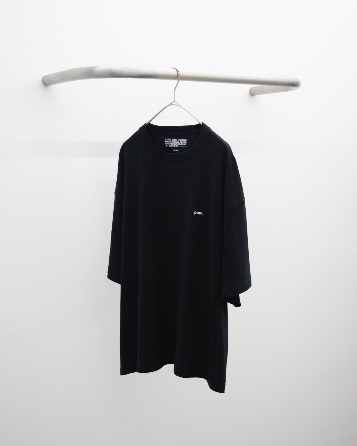 [WANNA FOUNDATION] paw. SMALL LOGO S/S TEE - BLACK