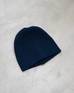Load image into Gallery viewer, [WANNA FOUNDATION] SINGLE KNIT BEANIE - NAVY
