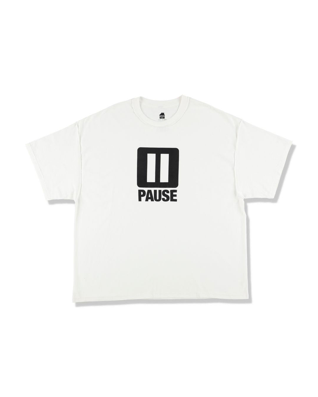 【ISNESS MUSIC】PAUSE T-SHIRT - WHITE