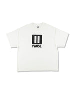 Load image into Gallery viewer, [ISNESS MUSIC] PAUSE T-SHIRT - WHITE
