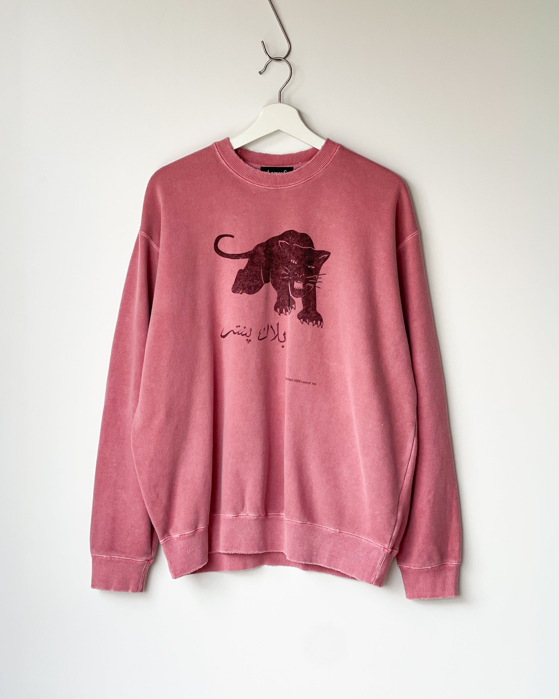 【LAMROF】BLACK PANTHER SWEATSHIRT - RED