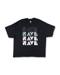【ISNESS MUSIC】RAVE T-SHIRT - BLACK