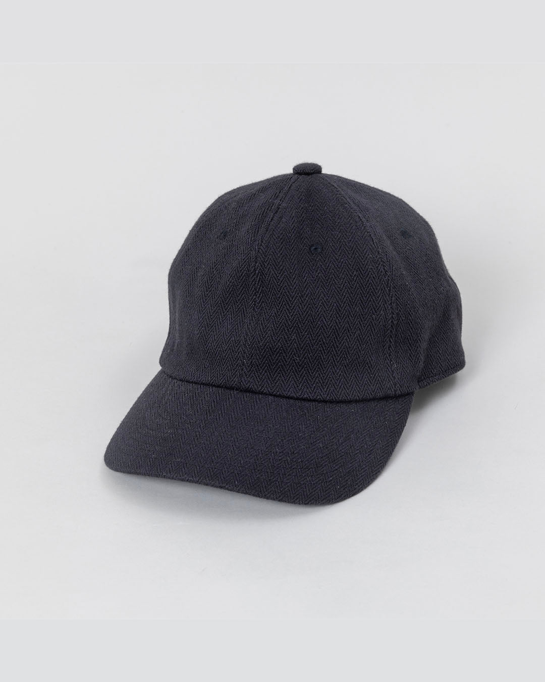 【ERA】HOMMA HERRINGBONE 6 PANEL CAP - BLACK