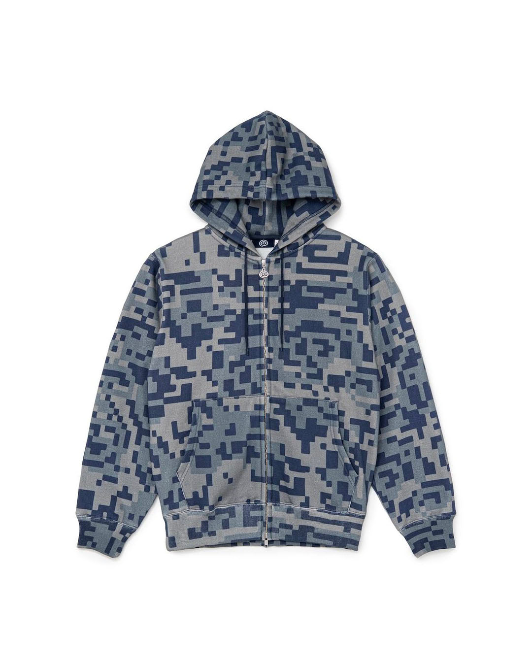 【SOL】D-CAMO ZIP HOODIE - NAVY CAMO