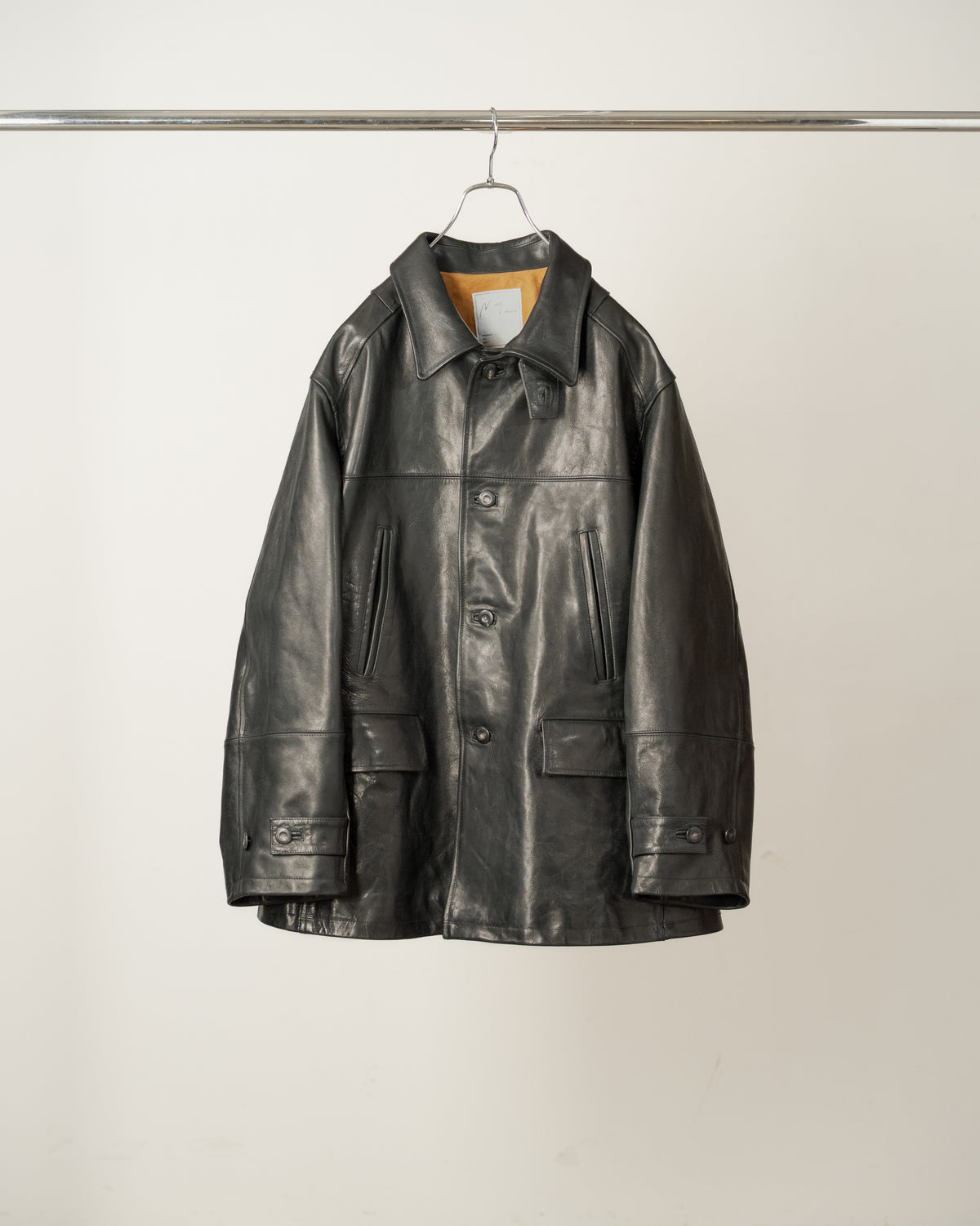 【ANCELLM】H.L HALF COAT - BLACK