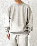画像をギャラリービューアに読み込む, 【LQQK STUDIO】MIDWEIGHT FLEECE CREWNECK - OATMEAL HEATHER
