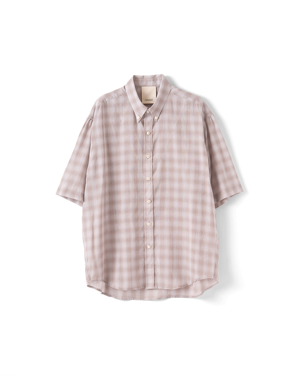 【REFOMED】FRESH MAN S/S SHIRT “CHECK” - BEIGE