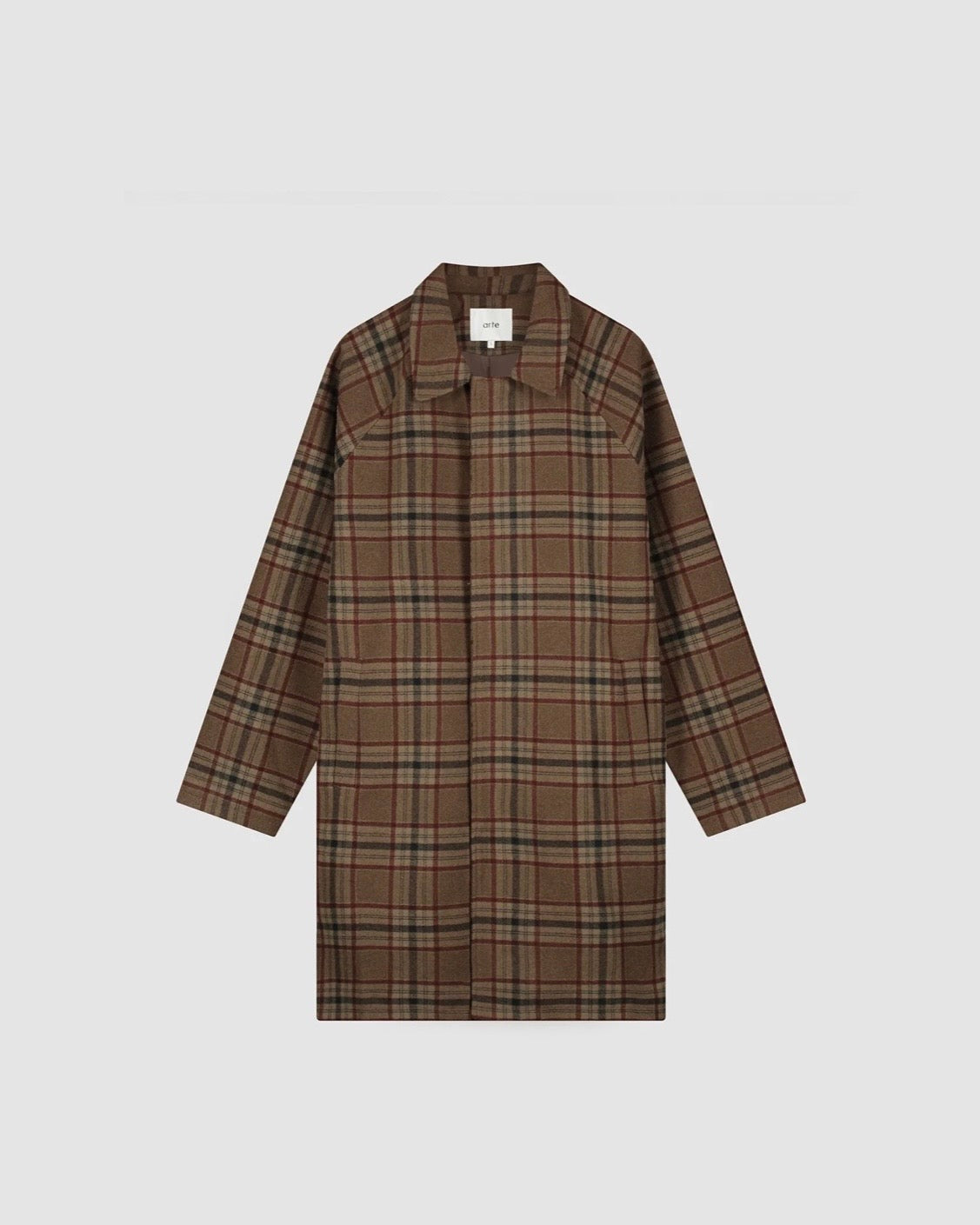 【ARTE ANTWERP】WOOL CHECK COAT - PLAID