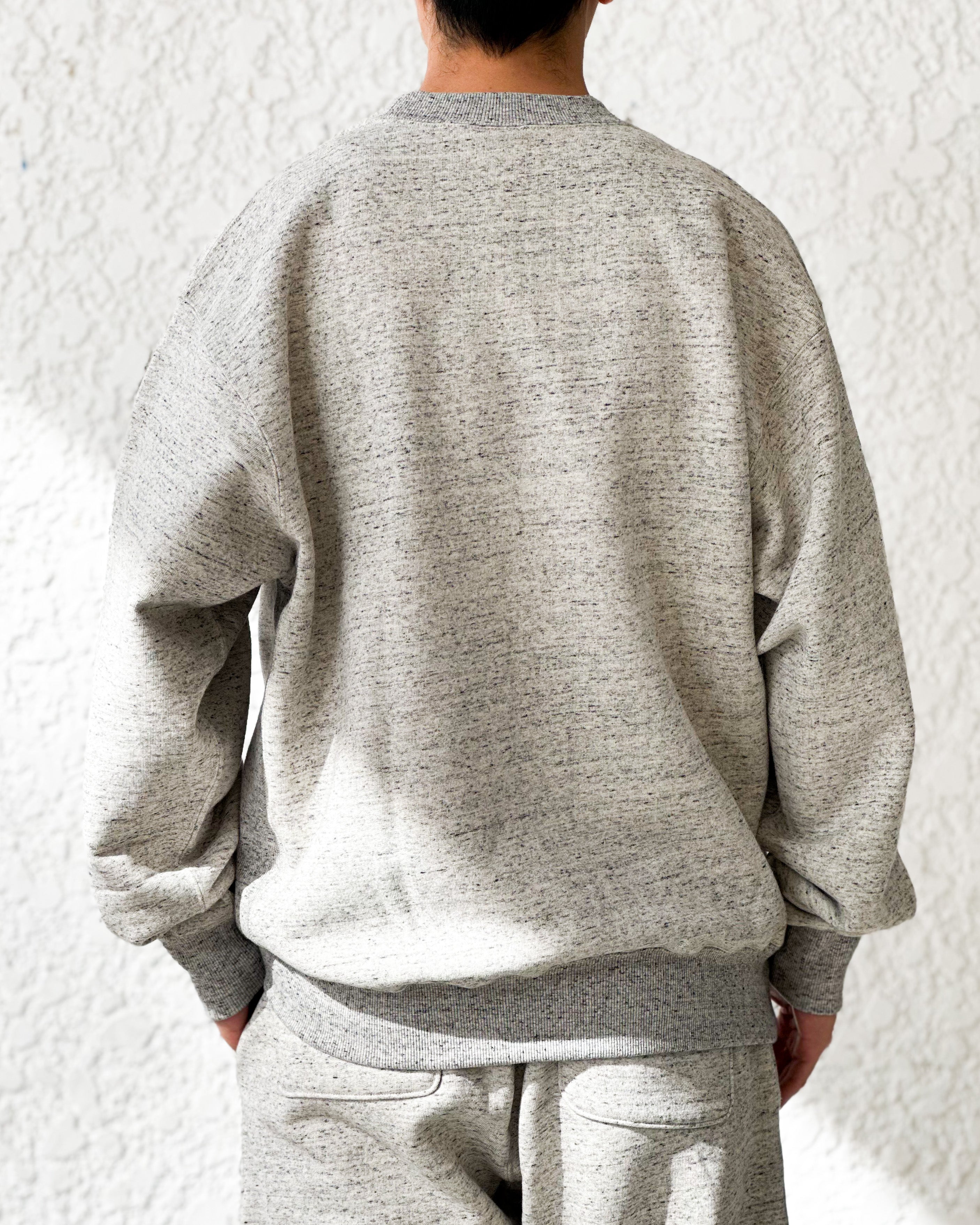 【LQQK STUDIO】MIDWEIGHT FLEECE CREWNECK - OATMEAL HEATHER