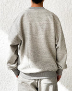 画像をギャラリービューアに読み込む, 【LQQK STUDIO】MIDWEIGHT FLEECE CREWNECK - OATMEAL HEATHER
