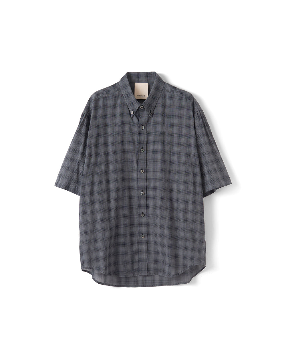 【REFOMED】FRESH MAN S/S SHIRT “CHECK” - BLACK