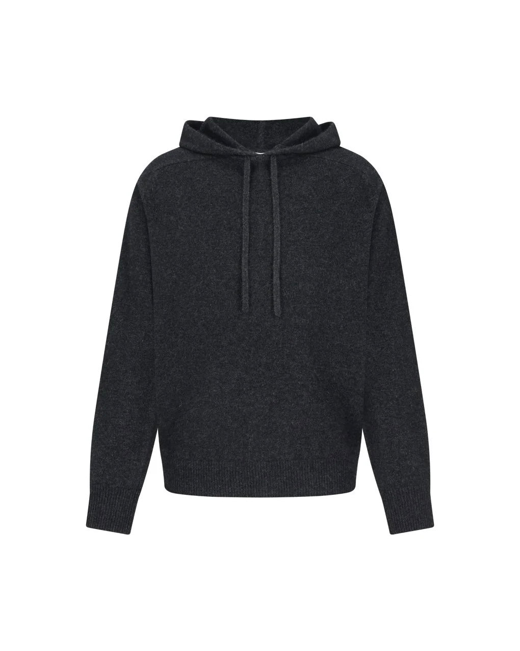 【AMOMENTO】RACOON HOODIE KNIT - CHARCOAL