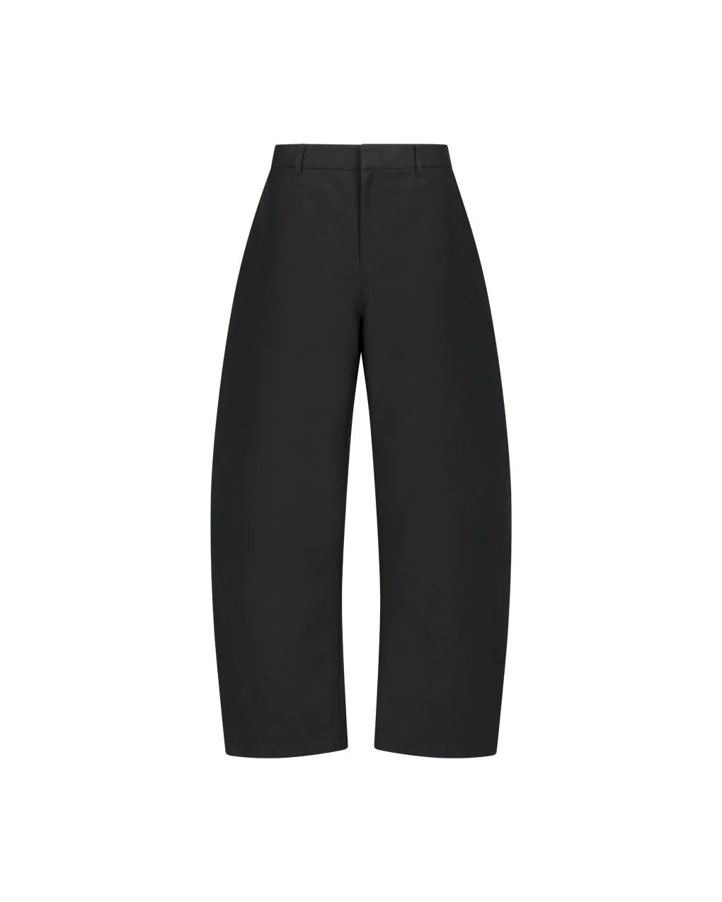 【AMOMENTO】MEN’S CURVED LONG PANTS - BLACK