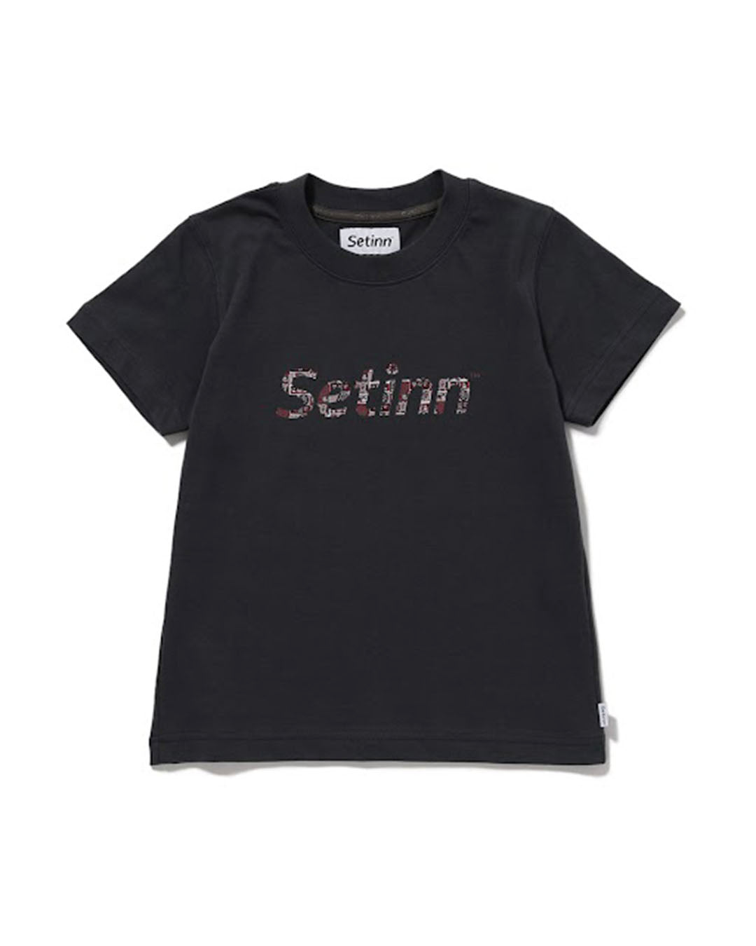 【SETINN】SCRIPT LOGO TEE - CHARCOAL