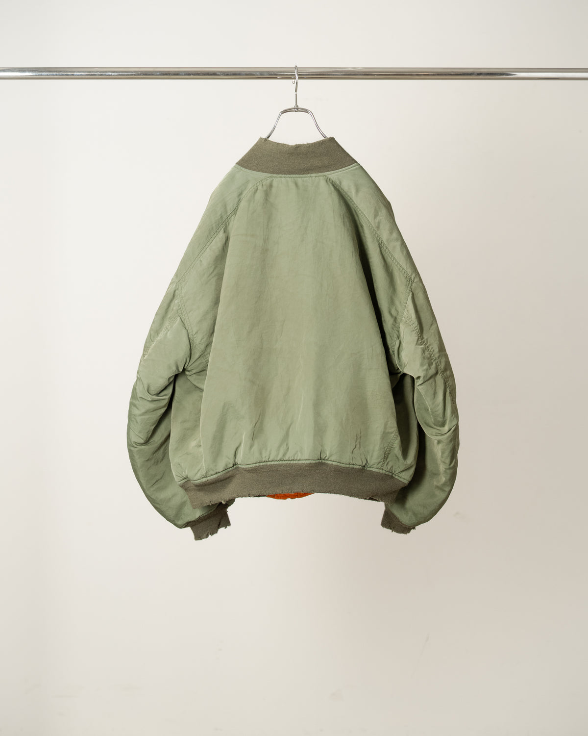 【ANCELLM】AGING BOMBER JACKET - KHAKI