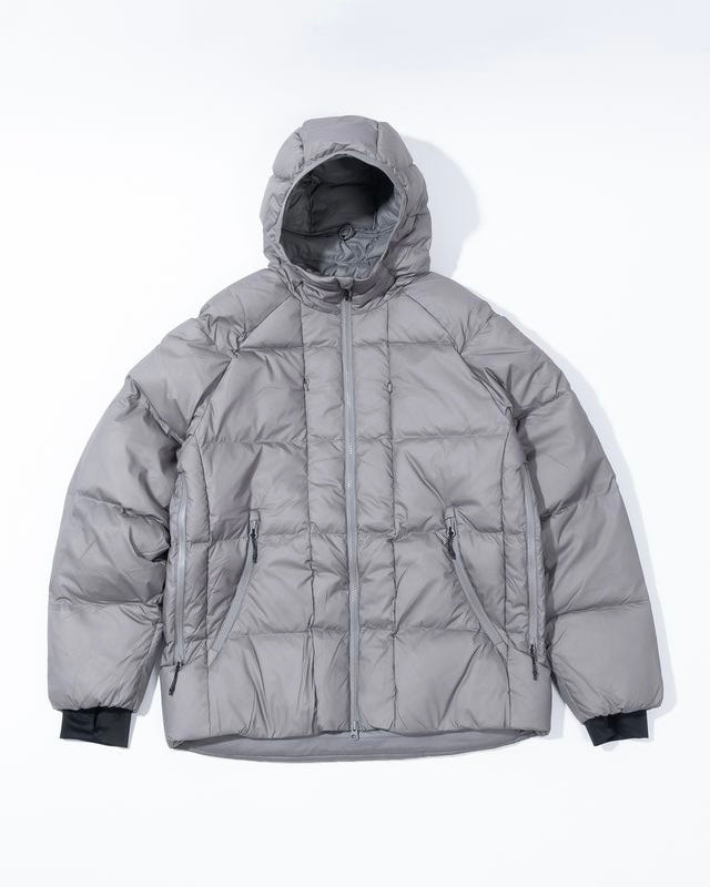 【HIKING PATROL】HORIZON 800FP HOODED DOWN JACKET - SLATE BROWN