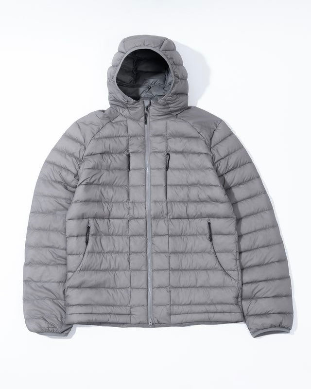 【HIKING PATROL】HORIZON UL 800FP HOODED DOWN JACKET - SLATE BROWN