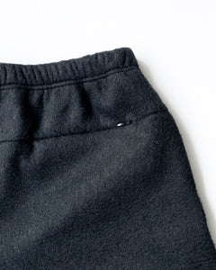【blurhms】PE/SILK FLEECE PANTS - HEATHE BLACK